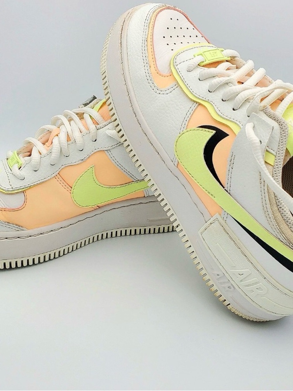 Nike Air Force 1 Low Shadow Summit White Barely Volt Crimson Tint Women